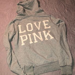 Size Large PINK Zip Up Hoodie